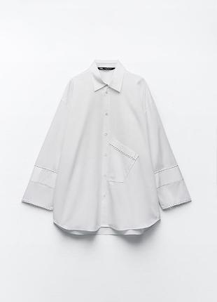 Оверсайз сорочка zara