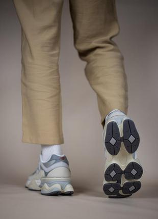 Стильные женские кроссовки для спорта и повседневного использования, new balance 9060 beige grey9 фото