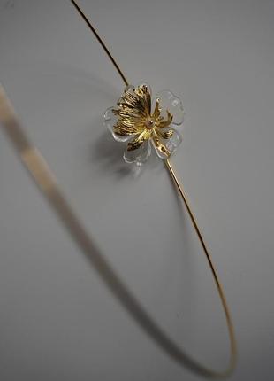 Чокер з квіткою2 фото