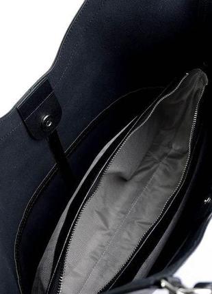 Женская сумка натуральная кожа 7723 черная3 фото