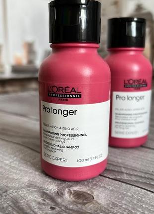 Шампунь для восстановления плотности поверхности волос по длине l'oreal professionnel serie expert pro longer lengths renewing shampoo2 фото