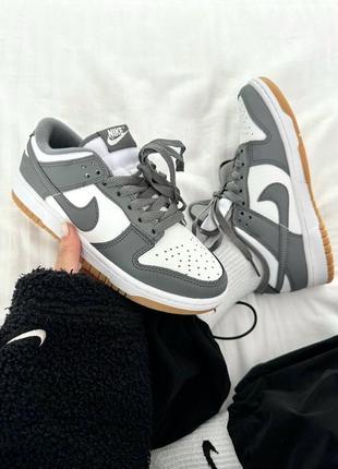 Найк сб данк nike sb dunk  graphite white gum