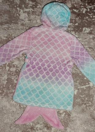 Халат махровый русалочка девочку 3-5 лет2 фото
