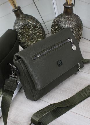 Сумка сумочка на магнитные с карманами, клатч кросс-боди кросс боди6 фото