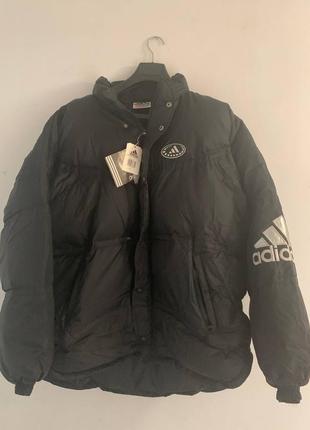 Розпродаж!!! пуховик adidas puffer пух перо  winter warm premium black