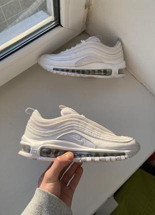 Кроссовки nike air max 97 белые рефлективные размер 36.5 оригинал