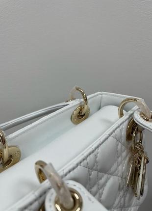 👜 christian dior small lady dior my abcdior bag white8 фото