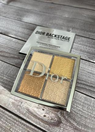 Палетка для макияжа диор dior backstage face glow palette1 фото