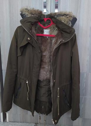Класна, тепла парку zara xs-s