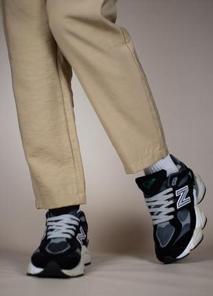 Стильные женские кроссовки для спорта и повседневного использования, new balance 9060 black grey7 фото
