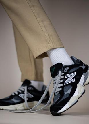 Стильные женские кроссовки для спорта и повседневного использования, new balance 9060 black grey4 фото