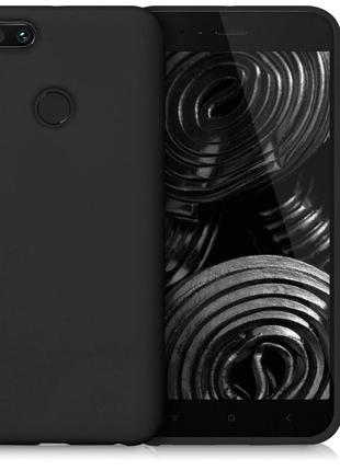 Чехол xiaomi mi a1 / mi5x силикон soft touch бампер черный