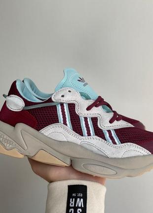 Кросівки adidas ozweego bordo blue