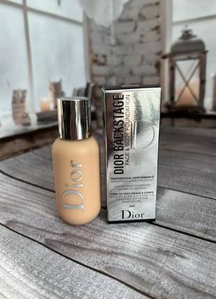 Dior backstage face & body foundation тональная основа для лица и тела