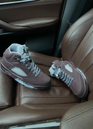 Кроссовки nike air jordan 5 bordo3 фото