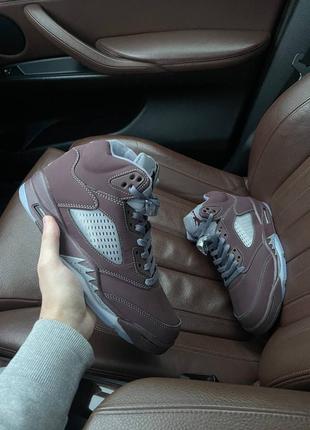 Кроссовки nike air jordan 5 bordo6 фото