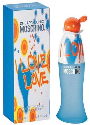 Moschino cheap and chic i love love туалетная вода 100мл