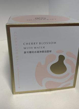 Шарик для умывания с экстрактом вишни,яблока cherry blossom with water cleansing ball 100g4 фото