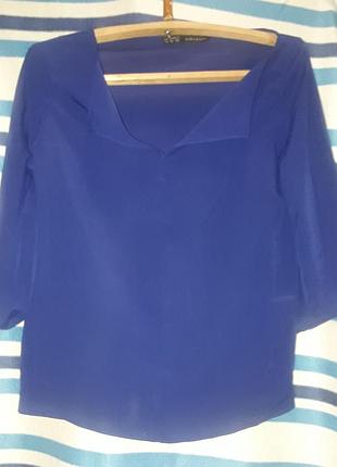 1+1=3 блузка синяя, блуза