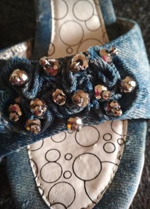 Джинсові шльопанці