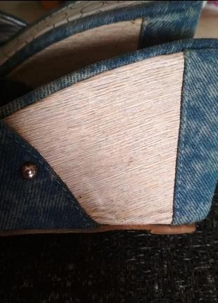 Джинсові шльопанці