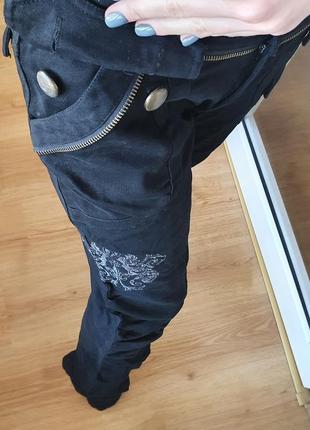 Базовые качественные коттоновые прямые брюки/брюки/джинсы в стиле милитари 38р5 фото