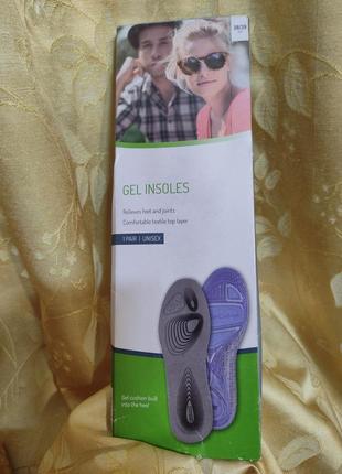 Устілки для взуття coolmax gel insoles з ортопедичним ефектом1 фото