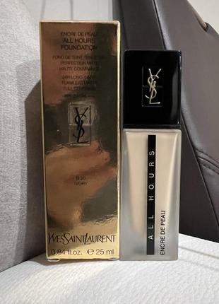 Тональний крем, тон yves saint laurent encre de peau all hours foundation