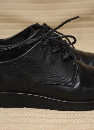 Легкі фірмові кросівки з натуральної шкіри чорного кольору eco данія 40 р.(26 см.)5 фото