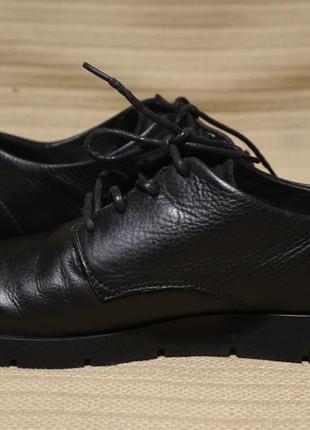 Легкі фірмові кросівки з натуральної шкіри чорного кольору eco данія 40 р.(26 см.)6 фото