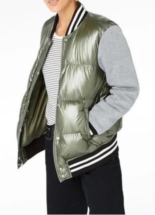 Levis quilted puffer varsity bomber jacket4 фото