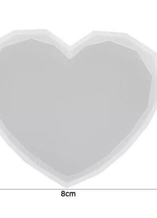 Силиконовый молд в виде сердца2 фото
