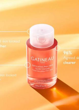 Gatinea paris, exfoliating pha +bha glow tonique, відшилушувальний тонік