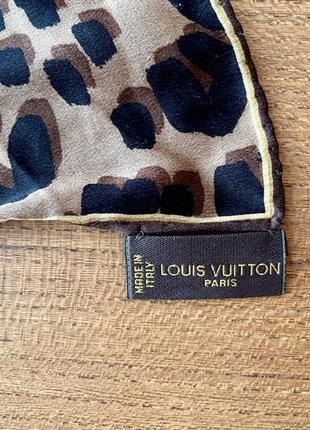 Платок louis vuitton оригинал леопард3 фото