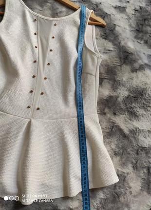 🔥🔥🔥 распродаж шикарная нарядная блузка с баской без рукавов6 фото