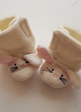 Утеплені пінетки чобітки 6-12 міс