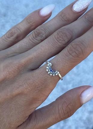 Срібна каблучка перстень кільце колечко кольцо срібло пандора pandora silver s925 ale з біркою і пломбою 925 проба місяць сонце6 фото