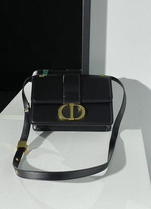 Жіноча сумка christian dior 30 montaigne bag black box calfskin6 фото