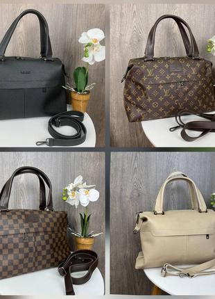 Женская сумка большая вместительная экокожа черная коричневый беж эхо витон