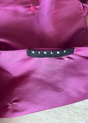 Пурпурний шарф палантин sisley3 фото