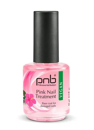 Средство для укрепления ногтей база бонд pink nail treatment