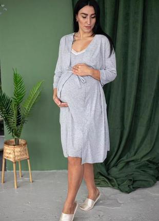 Комплект для беременных и кормящих маты хлопковый комплект с кружевом2 фото