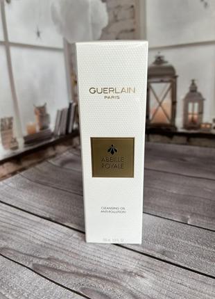 Очисна олія для обличчя guerlain abeille royale anti-pollution cleansing oil