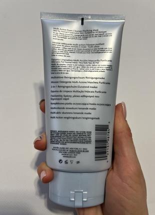 Пенка для умывания и очищающая маска 2 в 1 - estee lauder perfectly clean multi-action foam cleanser purifying mask4 фото