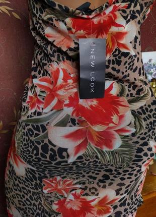 Сукня сітка на бертелях з квітковим принтом від new look7 фото