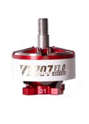 Fpv двигун безколекторний t-motor velox v2207 v3 kv2050 red