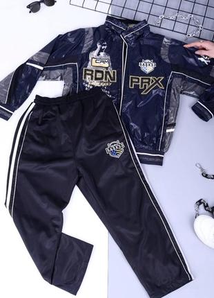 Спортивний костюм на хлопчика синій р.150,155,160