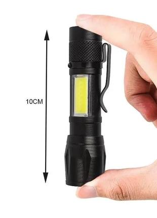 Карманный фонарик на аккумуляторе, мощный фонарик, для освещения2 фото
