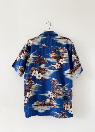 Настоящая гавайская рубашка из хлопка3 фото