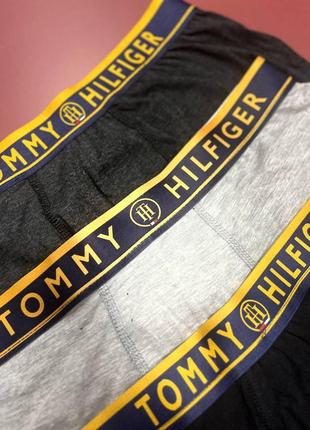 Трусы боксеры мужские tommy hilfiger в подарочной коробке 3 штуки нижнее белье для мужчин3 фото